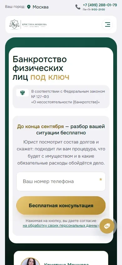 Дизайн-концепт: мобильная версия